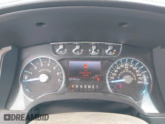 2012 Ford F-150 XL with VIN 1FTFW1ET0CFC60238, listed as a IAAI auction lot 41914729 with 220,764 mi miles. Bid and sale history available at carsss.com. Image 7.