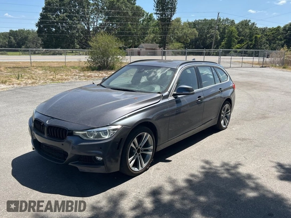 2017 BMW 3 Series 330i xDrive with VIN WBA8K3C38HA022948, listed as a Copart auction lot 55524325 with 34,232 mi miles and Clean Title. Bid and sale history available at carsss.com. Image 2.