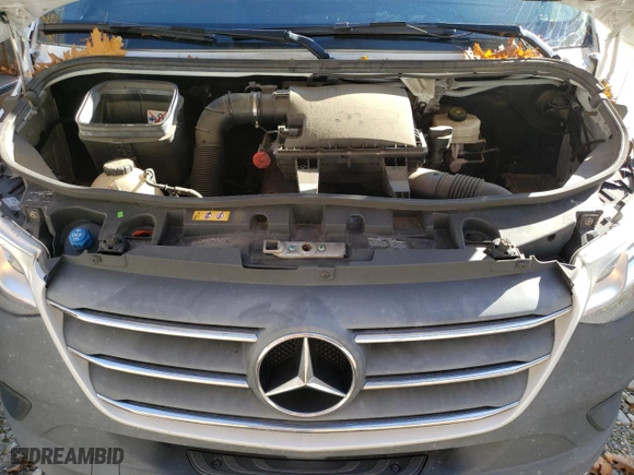 2021 Mercedes-Benz Sprinter Cargo Van with VIN W1Y4DCHY8MT048394, listed as a Copart auction lot 75843484 with 99,961 mi miles and Salvage Title. Bid and sale history available at carsss.com. Image 12.