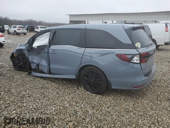 2023 Honda Odyssey Sport with VIN 5FNRL6H77PB011365, listed as a Copart auction lot 44546225 with 48,458 mi miles and Salvage Title. Bid and sale history available at carsss.com. Image 2.