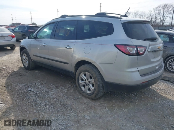 2013 Chevrolet Traverse LS with VIN 1GNKRFEDXDJ268221, listed as a IAAI auction lot 41722075 with 142,993 mi miles. Bid and sale history available at carsss.com. Image 3.