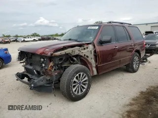 2015 Ford Expedition XLT with VIN 1FMJU1JTXFEF46741, listed as a Copart auction lot 55431415 with 55,675 mi miles and Salvage title. Bid and sale history available at DreamBid. Image 1.