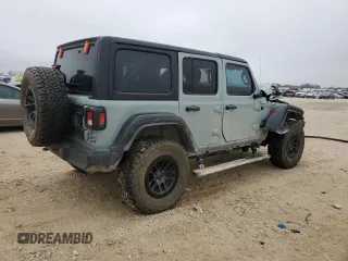 2023 Jeep Wrangler Willys with VIN 1C4HJXDN6PW664826, listed as a Copart auction lot 43116525 with 20,004 mi miles and Salvage Title. Bid and sale history available at DreamBid. Image 3.