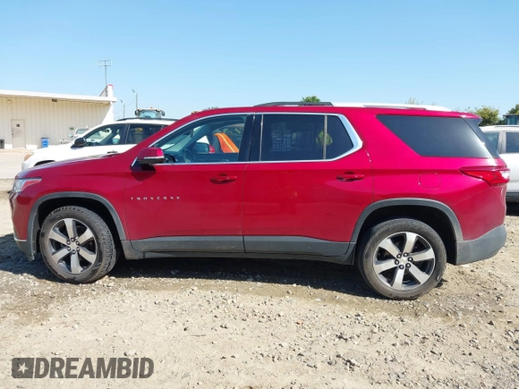 2018 Chevrolet Traverse LT z VIN 1GNERHKW1JJ186565, wystawiony jako IAAI lot #42023809 z przebiegiem 132 159 mil mil oraz . Historia ofert i sprzedaży dostępna na DreamBid. Obrazek 14.