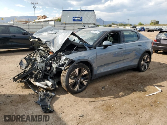 2023 Polestar 2 with VIN YSMED3KA8PL115458, listed as a Copart auction lot 74983694 with 0 mi miles and Salvage Title. Bid and sale history available at carsss.com. Image 1.
