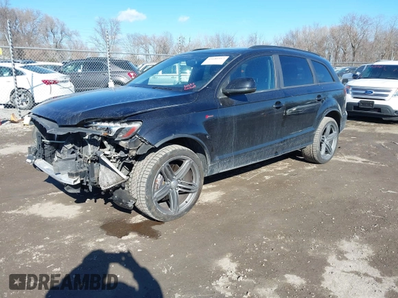 2014 Audi Q7 3.0T S line Prestige with VIN WA1DGBFE7ED010188, listed as a IAAI auction lot 41686912 with 149,233 mi miles. Bid and sale history available at carsss.com. Image 18.