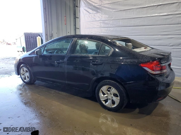 2015 Honda Civic Sedan LX with VIN 19XFB2F59FE115747, listed as a Copart auction lot 47935215 with 124,746 mi miles and Salvage Title. Bid and sale history available at carsss.com. Image 2.