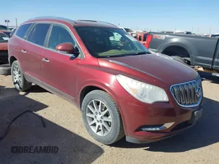 2015 Buick Enclave Leather with VIN 5GAKRBKDXFJ336124, listed as a IAAI auction lot 41833851 with 133,171 mi miles and . Bid and sale history available at carsss.com. Image 1.