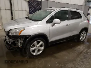 2015 Chevrolet Trax LTZ with VIN 3GNCJTSBXFL214720, listed as a Copart auction lot 48519435 with 95,291 mi miles and Salvage Title. Bid and sale history available at carsss.com. Image 1.