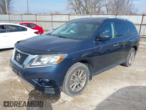 2014 Nissan Pathfinder Platinum with VIN 5N1AR2MM8EC685563, listed as a IAAI auction lot 41709443 with 139,155 mi miles and . Bid and sale history available at DreamBid. Image 2.