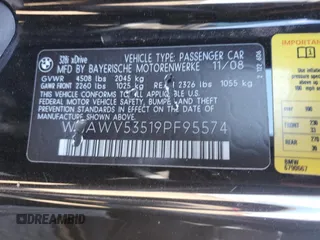 2009 BMW 3 Series 328i xDrive with VIN WBAWV53519PF95574, listed as a Copart auction lot 50928265 with 186,937 mi miles and Salvage Title. Bid and sale history available at carsss.com. Image 14.