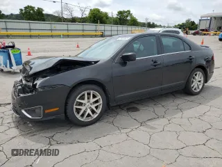 2012 Ford Fusion SEL with VIN 3FAHP0JA0CR386841, listed as a Copart auction lot 61587325 with 129,572 mi miles and Salvage title. Bid and sale history available at DreamBid. Image 1.