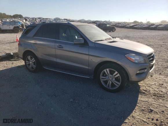 2012 Mercedes-Benz M-Class ML 350 with VIN 4JGDA5HB4CA021056, listed as a Copart auction lot 74671164 with 178,437 mi miles and Salvage Title. Bid and sale history available at carsss.com. Image 4.
