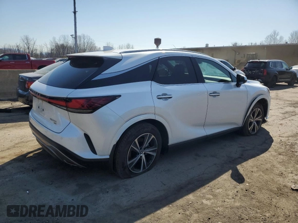 2024 Lexus RX with VIN 2T2BAMCA4RC067734, listed as a Copart auction lot 48736435 with 18,239 mi miles and Salvage Title. Bid and sale history available at carsss.com. Image 3.