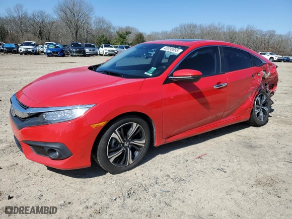 2017 Honda Civic Sedan Touring with VIN 2HGFC1F95HH650416, listed as a Copart auction lot 48398695 with 142,574 mi miles and Salvage Title. Bid and sale history available at carsss.com. Image 1.