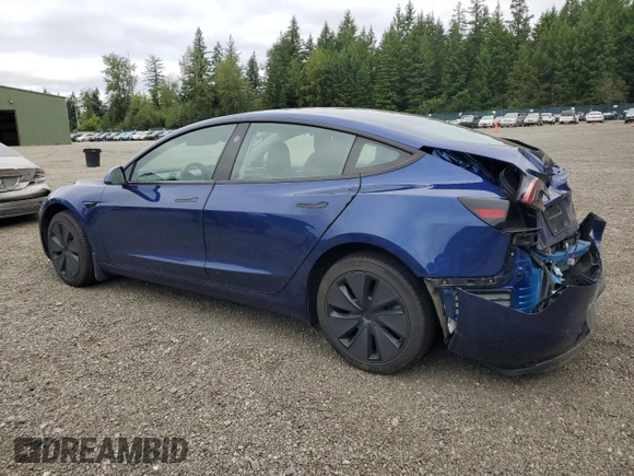 2025 Tesla Model 3 Long Range z VIN 5YJ3E1EA8SF931209, wystawiony jako Copart lot #60304875 z przebiegiem 9 123 mil mil oraz Szkoda całkowita • Salvage title. Historia ofert i sprzedaży dostępna na DreamBid. Obrazek 2.