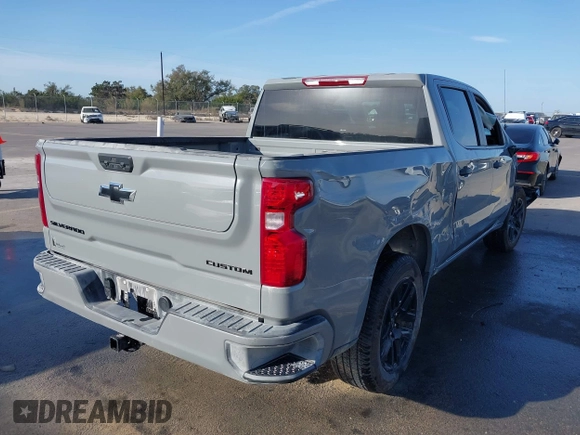 2024 Chevrolet Silverado 1500 Custom with VIN 3GCPABEK0RG422604, listed as a IAAI auction lot 41796792 with 2,848 mi miles and . Bid and sale history available at DreamBid. Image 4.