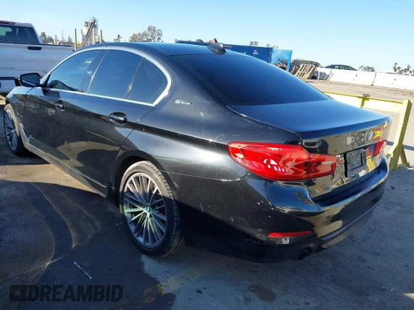 2019 BMW 5 Series 530e with VIN WBAJA9C57KB399541, listed as a IAAI auction lot 41656775 with 96,523 mi miles and . Bid and sale history available at DreamBid. Image 3.
