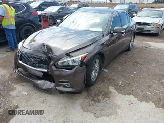 2017 Infiniti Q50 Sport with VIN JN1EV7AP1HM738098, listed as a IAAI auction lot 42108449 with 109,540 mi miles and . Bid and sale history available at DreamBid. Image 2.