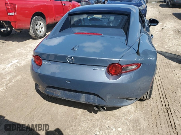 2020 Mazda MX-5 Miata RF Grand Touring with VIN JM1NDAM71L0411855, listed as a Copart auction lot 73795754 with 0 mi miles and Non Repairable. Bid and sale history available at carsss.com. Image 6.