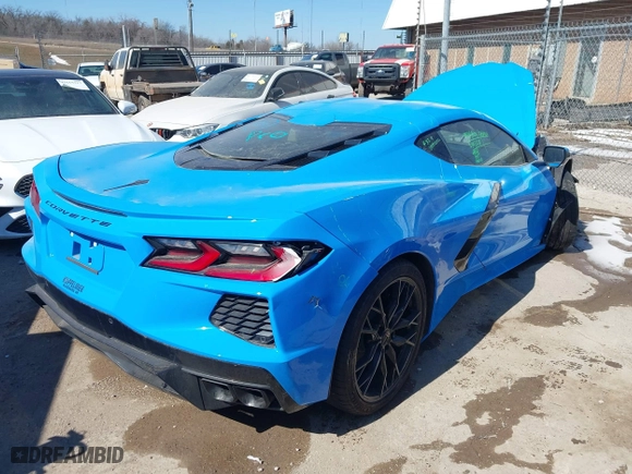 2023 Chevrolet Corvette 1LT with VIN 1G1YA2D40P5129757, listed as a IAAI auction lot 41631625 with 6,618 mi miles. Bid and sale history available at carsss.com. Image 4.
