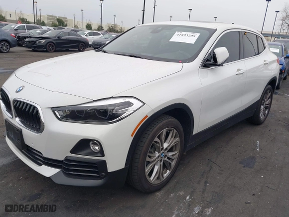 2020 BMW X2 sDrive28i with VIN WBXYH9C02L5P59822, listed as a IAAI auction lot 41893205 with 1 mi miles. Bid and sale history available at carsss.com. Image 16.