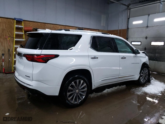 2023 Chevrolet Traverse Premier with VIN 1GNEVKKW2PJ129129, listed as a Copart auction lot 44035845 with 20,740 mi miles and Salvage Title. Bid and sale history available at carsss.com. Image 3.