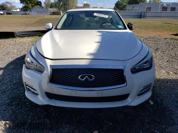 2017 Infiniti Q50 2.0t Sport with VIN JN1CV7AR3HM682433, listed as a Copart auction lot 74584124 with 69,467 mi miles and Salvage Title. Bid and sale history available at carsss.com. Image 5.
