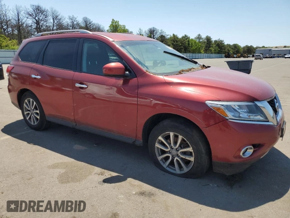 2016 Nissan Pathfinder SL with VIN 5N1AR2MM1GC621562, listed as a Copart auction lot 59265775 with 95,188 mi miles and Clean title. Bid and sale history available at DreamBid. Image 4.