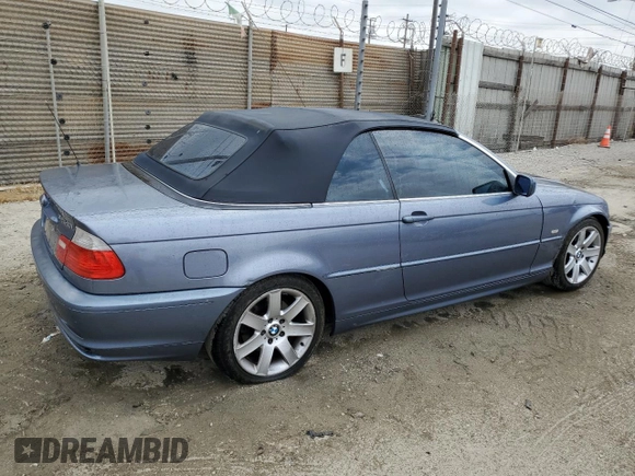 2002 BMW 3 Series 325Ci z VIN WBABS33442PG83768, wystawiony jako Copart lot #54301055 z przebiegiem 171 131 mil mil oraz Szkoda całkowita • Salvage title. Historia ofert i sprzedaży dostępna na DreamBid. Obrazek 3.