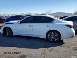 2018 Infiniti Q50 Luxe with VIN JN1EV7AP6JM366313, listed as a Copart auction lot 88701275 with 95,376 mi miles and Salvage Title. Bid and sale history available at DreamBid. Image 2.