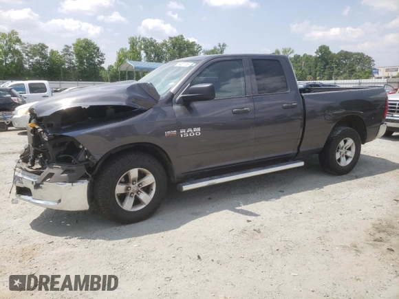 2018 Ram 1500 Tradesman with VIN 1C6RR6FT7JS211582, listed as a Copart auction lot 59481155 with 134,004 mi miles and Salvage title. Bid and sale history available at DreamBid. Image 1.