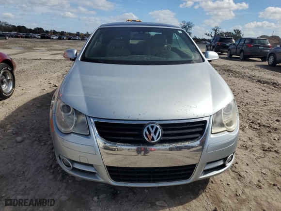 2008 Volkswagen Eos Lux with VIN WVWFA71F38V026609, listed as a Copart auction lot 77748094 with 0 mi miles and Non Repairable. Bid and sale history available at carsss.com. Image 5.