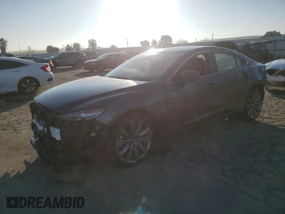 2019 Mazda 6 Grand Touring Reserve with VIN JM1GL1WY3K1508761, listed as a Copart auction lot 89268105 with 34,089 mi miles and Salvage Title. Bid and sale history available at DreamBid. Image 1.