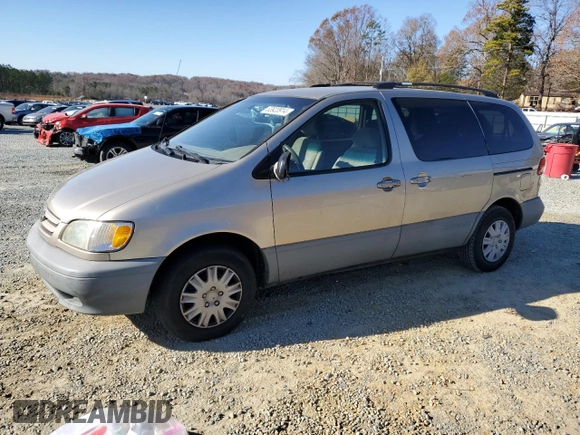 2003 Toyota Sienna LE with VIN 4T3ZF13C73U525624, listed as a Copart auction lot 83920914 with 296,155 mi miles and Clean Title. Bid and sale history available at carsss.com. Image 1.