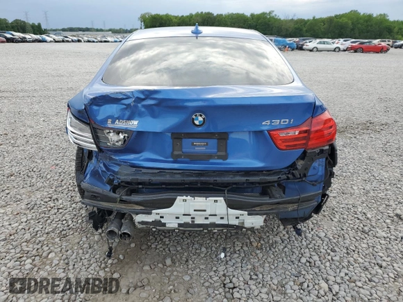 2017 BMW 4 Series 430i with VIN WBA4F7C37HG788984, listed as a Copart auction lot 54154405 with 92,596 mi miles and Salvage title. Bid and sale history available at DreamBid. Image 6.
