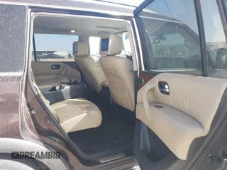 2017 Nissan Armada Platinum with VIN JN8AY2NF1H9302575, listed as a IAAI auction lot 41826613 with 109,914 mi miles. Bid and sale history available at carsss.com. Image 8.