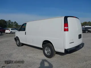 2021 Chevrolet Express Cargo Van with VIN 1GCWGAFP0M1206242, listed as a IAAI auction lot 42043866 with 148,087 mi miles. Bid and sale history available at carsss.com. Image 3.