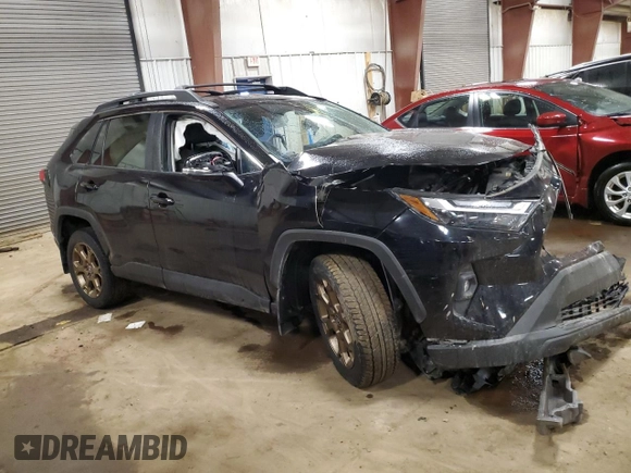 2023 Toyota RAV4 Hybrid XLE with VIN 2T3UWRFV2PW173709, listed as a Copart auction lot 44143205 with 23,050 mi miles and Salvage Title. Bid and sale history available at carsss.com. Image 4.
