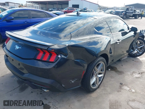 2024 Ford Mustang EcoBoost with VIN 1FA6P8TH0R5118562, listed as a IAAI auction lot 41340897 with 3,155 mi miles. Bid and sale history available at carsss.com. Image 4.