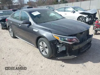 2017 Kia Optima Hybrid with VIN KNAGT4LE1H5014411, listed as a IAAI auction lot 41802519 with 194,144 mi miles. Bid and sale history available at carsss.com. Image 1.
