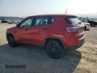 2018 Jeep Compass Sport with VIN 3C4NJCAB8JT420484, listed as a Copart auction lot 59335635 with 64,352 mi miles and Salvage title. Bid and sale history available at DreamBid. Image 2.
