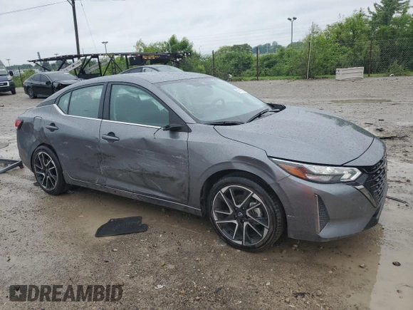 2024 Nissan Sentra SR with VIN 3N1AB8DV3RY286936, listed as a Copart auction lot 57411065 with 13,438 mi miles and Salvage title. Bid and sale history available at DreamBid. Image 4.