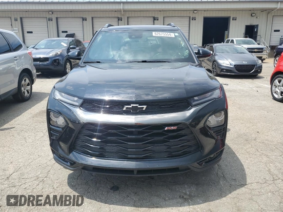 2021 Chevrolet TrailBlazer RS with VIN KL79MUSL2MB050822, listed as a Copart auction lot 62675554 with 56,037 mi miles and Salvage Title. Bid and sale history available at DreamBid. Image 5.