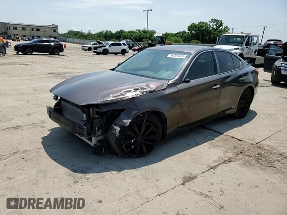 2017 Infiniti Q50 Premium with VIN JN1EV7AP7HM739109, listed as a Copart auction lot 59204345 with 62,480 mi miles and Salvage title. Bid and sale history available at DreamBid. Image 13.