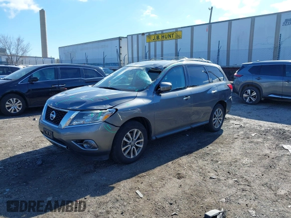 2016 Nissan Pathfinder S with VIN 5N1AR2MM1GC637454, listed as a IAAI auction lot 41640789 with 133,016 mi miles. Bid and sale history available at carsss.com. Image 17.