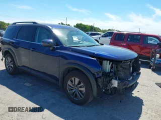 2022 Nissan Pathfinder SV with VIN 5N1DR3BAXNC239233, listed as a IAAI auction lot 41858513 with 32,632 mi miles and . Bid and sale history available at DreamBid. Image 1.