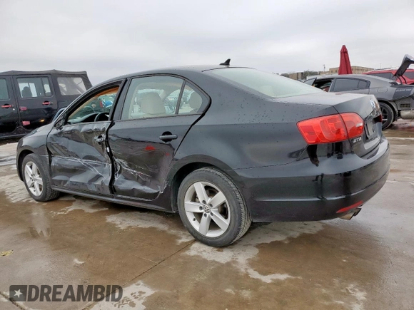 2012 Volkswagen Jetta TDI w/Premium with VIN 3VWLL7AJ6CM020286, listed as a Copart auction lot 45501185 with 131,028 mi miles and Salvage title. Bid and sale history available at DreamBid. Image 2.