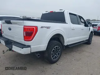 2021 Ford F-150 XL with VIN 1FTFW1E54MKD21620, listed as a IAAI auction lot 41583179 with 41,850 mi miles. Bid and sale history available at carsss.com. Image 4.