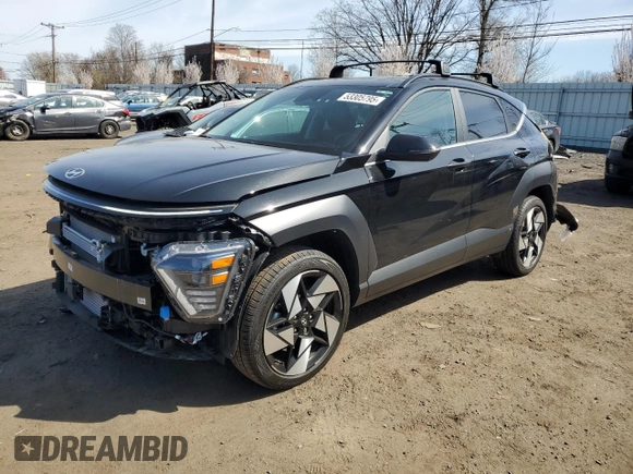 2025 Hyundai Kona Limited with VIN KM8HECA31SU200925, listed as a Copart auction lot 53305795 with 6,223 mi miles and Salvage Title. Bid and sale history available at DreamBid. Image 1.